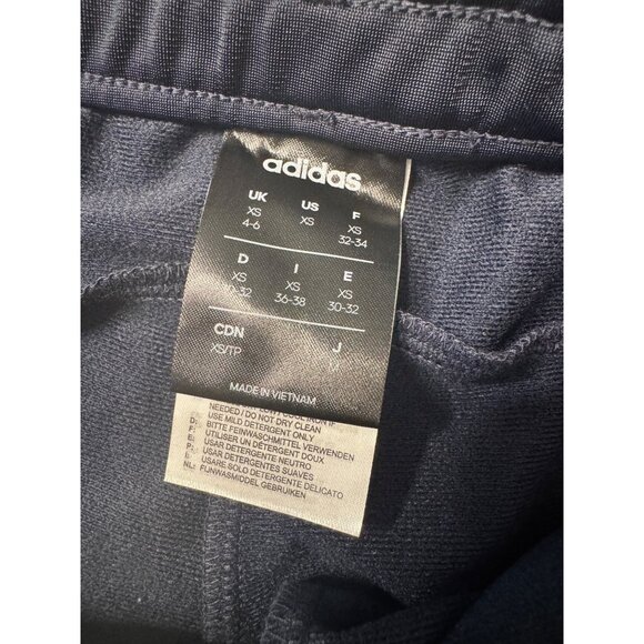 Adidas Pullon Navy White Stripe Size XS Women's Elastic Waist Draw String NWT - Picture 3 of 7